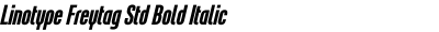 Linotype Freytag Std Bold Italic